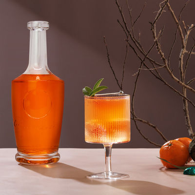 OEM/ODM 허용 750ml 위스키 진 보드카를 위한 슈퍼 플린트 유리 빈 술병