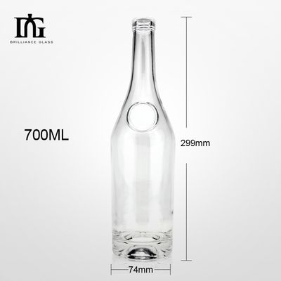 스크린 프린팅 및 전압 500ml 알코올 음료용 유리 술 병