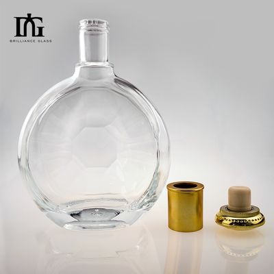 750ml 산업 및 OEM/ODM의 알코올을 위한 맞춤형 흰색 유리 빈 맑은 유리 병