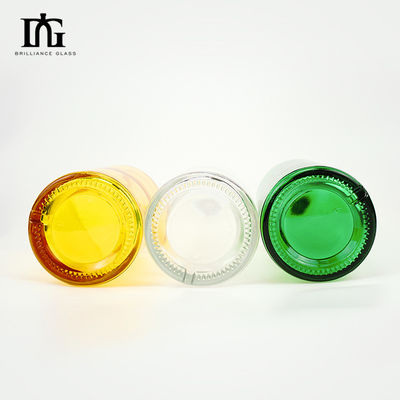 탄수화물 음료 코크와 나사 뚜?? 이 있는 500ml 유리 병