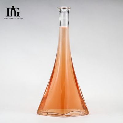 인쇄 처리 스프레이 700ml 500ml 위스키 와드카 음료를위한 광장 유리 병