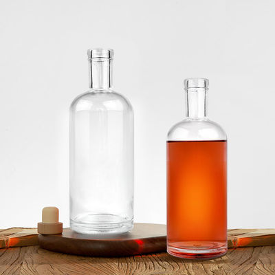 375ml 500ml 750ml 1000ml 유리 보드카 스피릿 진 병