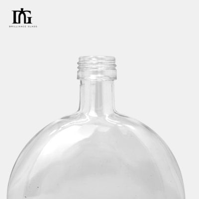 맞춤형 유리 목걸이 평평 둥근 정사각형 와인 병 코크와 나사 캡 250ml 500ml