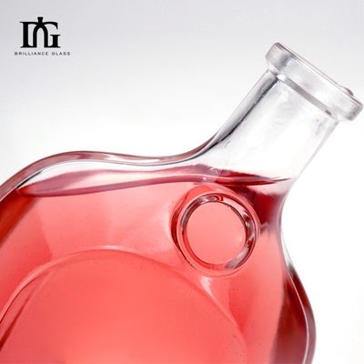 500ml 보드카 스피릿 진 럼 유리 술 병 코크 기반 재료 유리 로고 허용