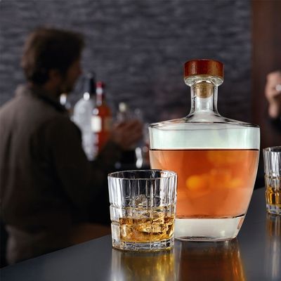 술 및 음료용 100ml 200ml 500ml 1L 유리 술병 빈 보드카 병