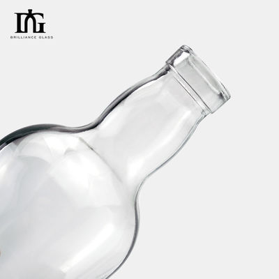 375 ml 500 ml 짧은 위스키 크리스탈 유리 병