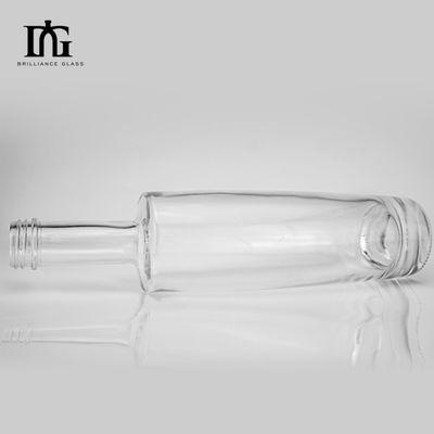 기본 재료 유리 주문형 원형 유리 병 500ml 750ml 와인 음료 물