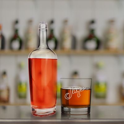 250ml/500ml/700ml/750ml 맞춤형 유리 보드카 위스키 진 병