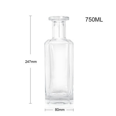 우리의 500ml 700ml 유리 브랜디 주스 와인 스피릿 병으로 당신의 정체성을 사용자 정의