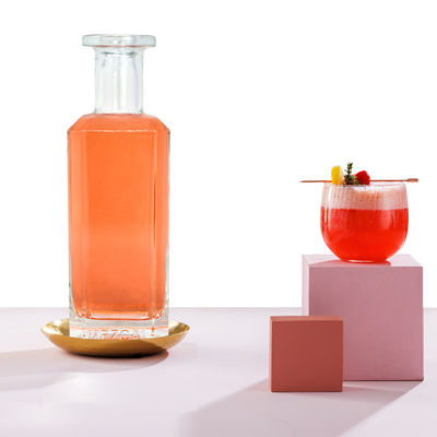 우리의 500ml 700ml 유리 브랜디 주스 와인 스피릿 병으로 당신의 정체성을 사용자 정의