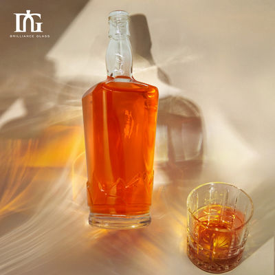 용량 500ml 슈퍼 플린트 유리 술 스피릿 병 와트 코크 와트카 위스키