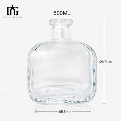 500ml/700ml/750ml 보드카 와인 스피릿 와인을 위한 유리 병