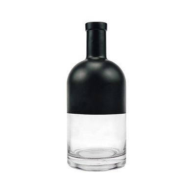 750ml 맞춤 매트 블랙 글래스 와인 병 샴페인 및 레드 와인 포장을위한 이상적입니다