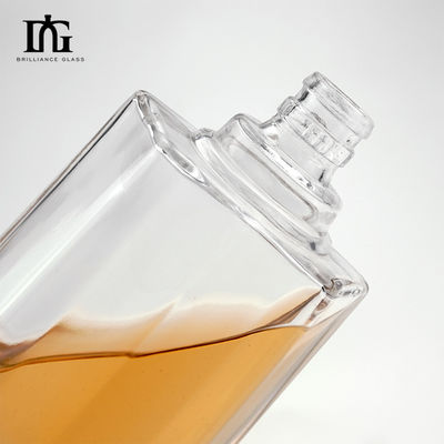250ml/500ml/700ml/750ml 쿼어 위스키 술 병 코크 가속 유리 두께 바닥