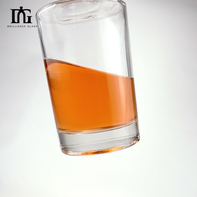 맞춤형 패키지 투명한 위스키 유리 750ml 1000ml 1L를 위한 둥근 유리 병 700ml