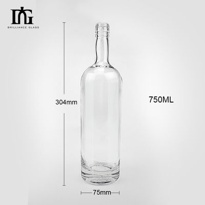 유리 목걸이 주문형 500ml 빈 와인 병 OEM / ODM 고객을 위해 제조