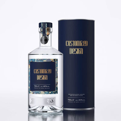 술용 투명한 유리 병 밀폐형 CORK OEM/ODM 용납 700ml