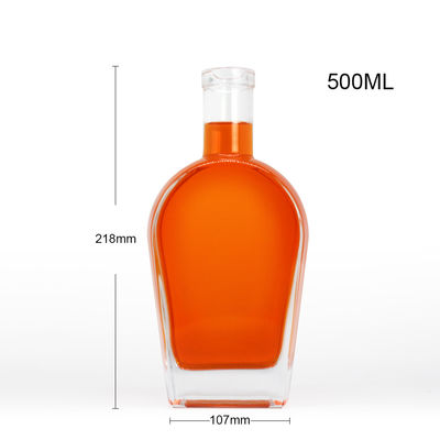 위스키 리코어 진 럼 보드카 유리 병과 유리 코크 450ml 700ml 750ml 목걸이 재료