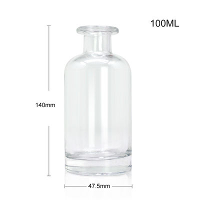 클래식 모양 플린트 브랜디 스피릿 빈 흰색 술 유리 병 500ml 700ml 슈퍼