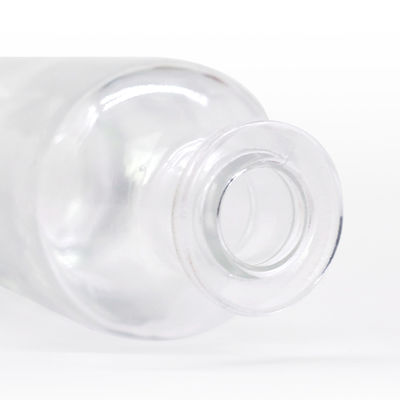 클래식 모양 플린트 브랜디 스피릿 빈 흰색 술 유리 병 500ml 700ml 슈퍼