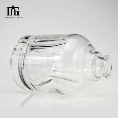 25OZ 둥근 술 병 정면 패널 디자인과 유리 한 손가락 총 손잡이 손잡이