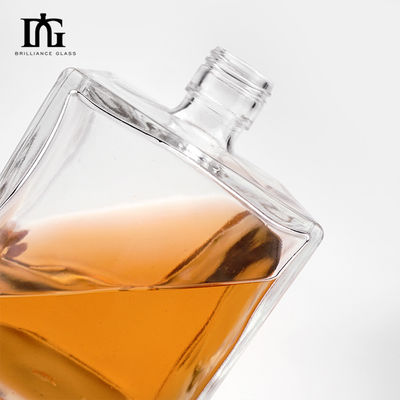 조각 정면 유리 술 병 100ml 200ml 250ml 500ml 700ml 1000ml 와인 위스키 브랜디 테킬라 진 병 코크