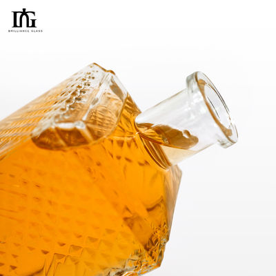 밀폐 유형 코크 700ml 375ml 500ml 위스키를 위한 유리 병 음주 광장 보드카