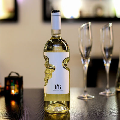 유리 목걸이 미네랄 워터 병 500ml 750ml 25온스 백포 와인 거품 샴페인 사이더