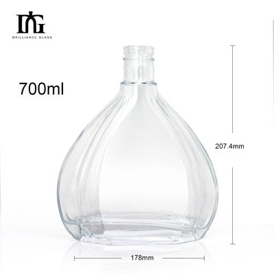 500ml 빈 유리 술 병 럼 위스키 와드카 술 목걸이 재료 유리