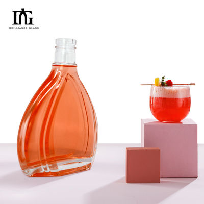 500ml 빈 유리 술 병 럼 위스키 와드카 술 목걸이 재료 유리