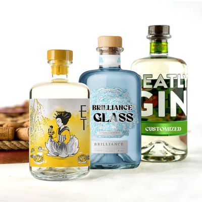 250ml 500ml 750ml 올리브 오일 스크루 캡 유리 병