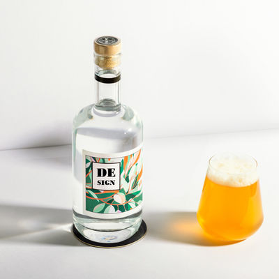 250ml/500ml/700ml/750ml 피트 글래스 스피릿 병