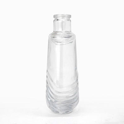 위스키와 브랜디를 위한 750ml 유리 투명한 원형 700ml 유리 마신 병 TJ008