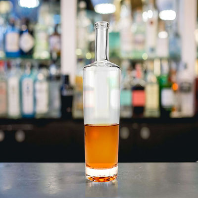 700ml 맑은 높은 유리 병 음주 위스키 테킬라 엑소 스피릿스 보드카 진 럼 브랜디