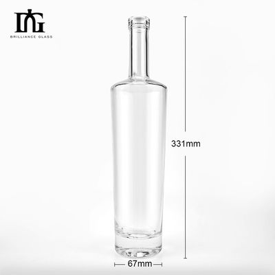 700ml 맑은 높은 유리 병 음주 위스키 테킬라 엑소 스피릿스 보드카 진 럼 브랜디