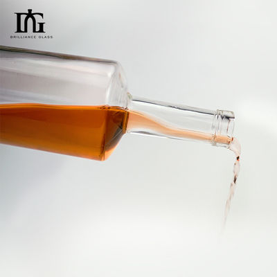 700ml 맑은 높은 유리 병 음주 위스키 테킬라 엑소 스피릿스 보드카 진 럼 브랜디