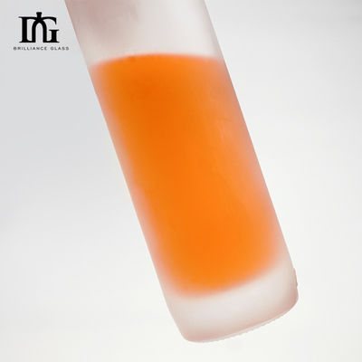 음주 브랜디 알코올 병 수용 가능한 고객 로고 500ml 선명한 둥근 유리