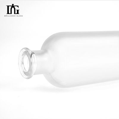 음주 브랜디 알코올 병 수용 가능한 고객 로고 500ml 선명한 둥근 유리