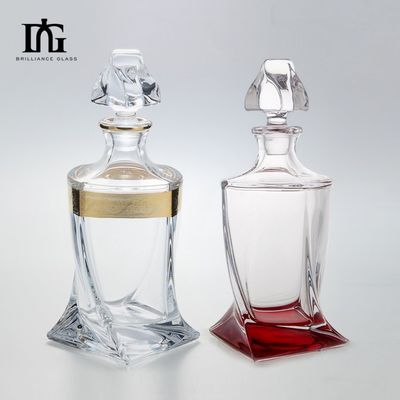 500ml/700ml/750ml 용량 맑은 빈 술 음료 진의 유리 병